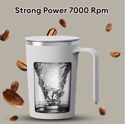 Auto Magnetic Mug, Automatic Stirring Coffee Mug โ Rechargeable 400ML Stainless Steel Self-Mixing Cup - Image 12