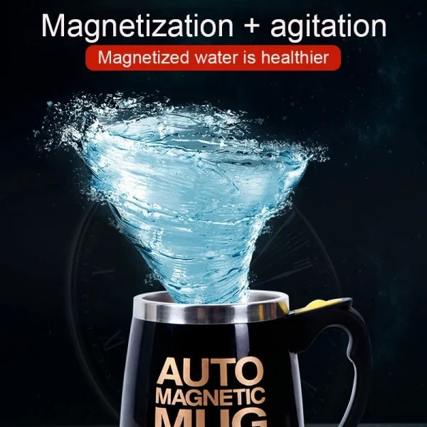 Auto Magnetic Mug, Automatic Stirring Coffee Mug โ Rechargeable 400ML Stainless Steel Self-Mixing Cup Auto Magnetic Mug, Automatic Stirring Coffee Mug โ Rechargeable 400ML Stainless Steel Self-Mixing Cup