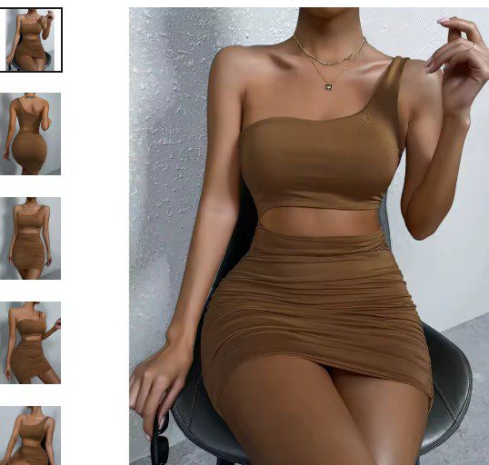 Sexy One Shoulde Backless