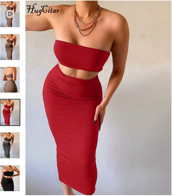 Hugcitar Women Elegant 2 Pcs Sets