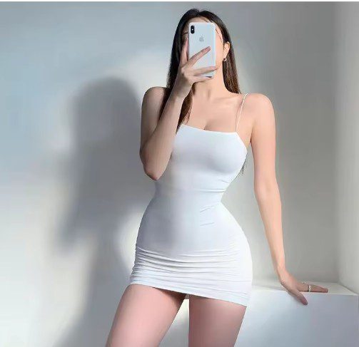 Women's Suspender Dress Sleeveless