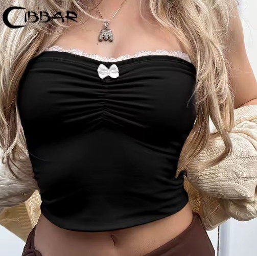 CIBBAR Contrast Bow Stitched Tube