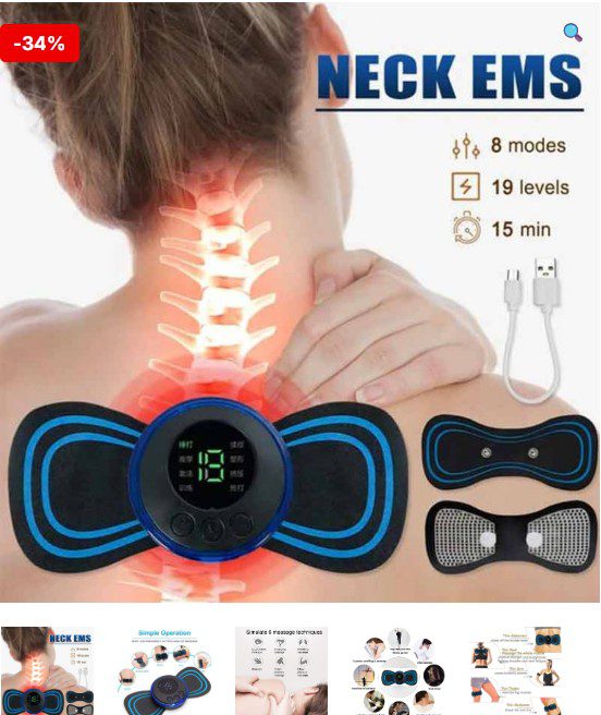 Smart EMS Neck Back Body Massager