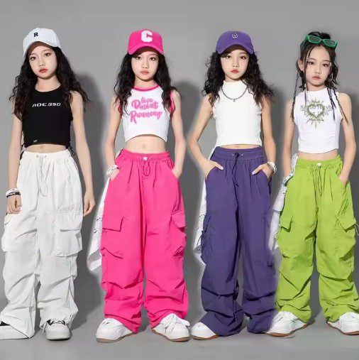 Trendy & Comfortable: Top-Selling Kids Hip Hop Joggers Pants for Girls – A Must-Have in 2025!