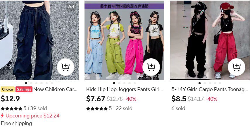 High Waist Vintage Casual Streetwear