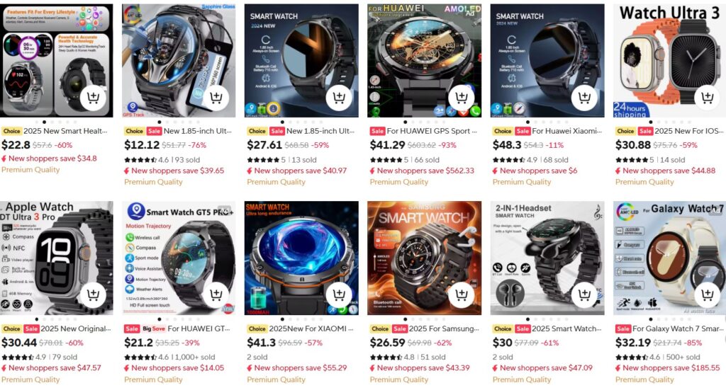 Sports Fitness smartwatch For Huawei Xiaomi