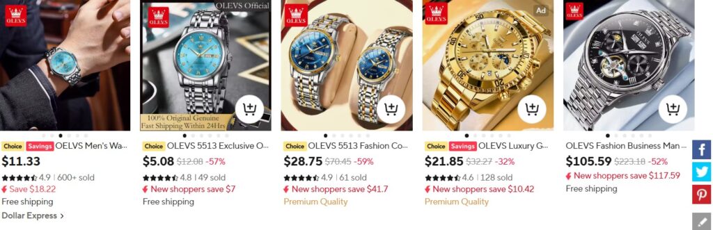 OLEVS Luxury Couple Watches