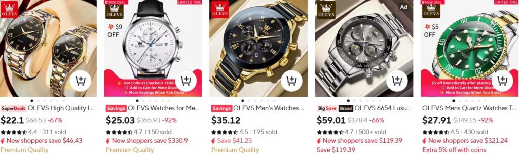 Moon Phase Watch Brand Original Quartz Watch