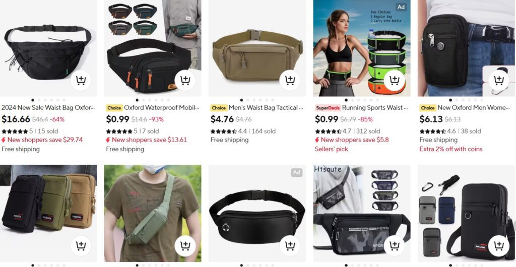 Waterproof Mobile Waist Bag for Men Women