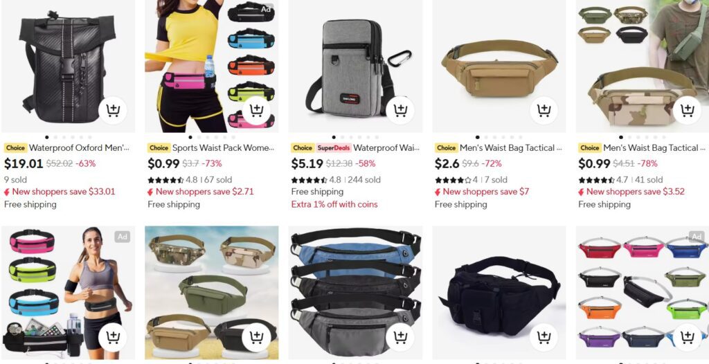 Waterproof Mobile Waist Bag for Men Women