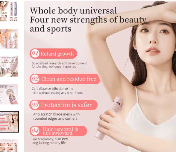 ๐ Two-in-One Womenโs Electric Shaver โ Smooth Skin Anytime, Anywhere ๐ Two-in-One Womenโs Electric Shaver โ Smooth Skin Anytime, Anywhere