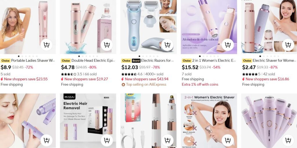 Electric Razors for Women 2 In 1 Bikini Trimmer