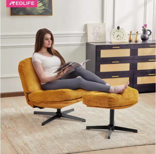 Redlife Modern Foldable Accent Chair 360° Swivel