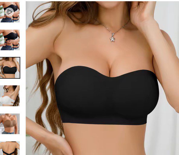 Womenโs Strapless Push Up Bra โ Seamless Comfort & Sexy Design Womenโs Strapless Push Up Bra โ Seamless Comfort & Sexy Design