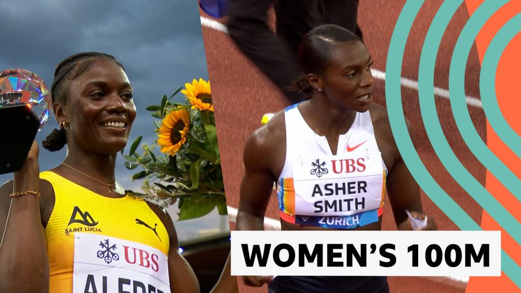 Diamond League Zurich 100m: Dina Asher-Smith comes third as Julien Alfred wins 100m