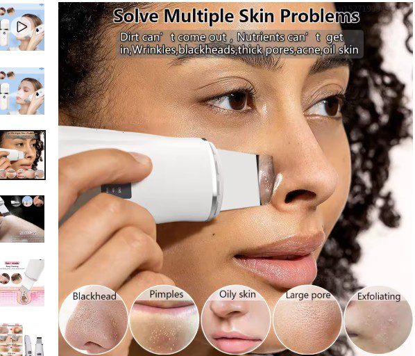 Ultrasonic Skin Scrubber โ Deep Cleaning Facial Device (50% OFF) Ultrasonic Skin Scrubber โ Deep Cleaning Facial Device (50% OFF)