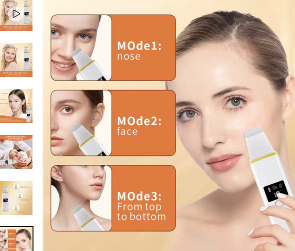 Ultrasonic Skin Scrubber โ Deep Cleaning Facial Device (50% OFF) - Image 4