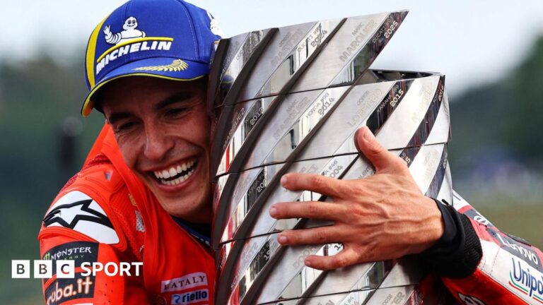 MotoGP: Marc Marquez wins seventh title to equal Valentino Rossi