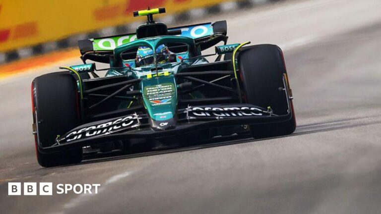 Singapore Grand Prix: Fernando Alonso fastest from Charles Leclerc in first practice