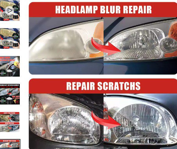 ๐ Car Headlight Restoration Polishing Kit โ Scratch Remover & Headlamp Cleaner - Image 5
