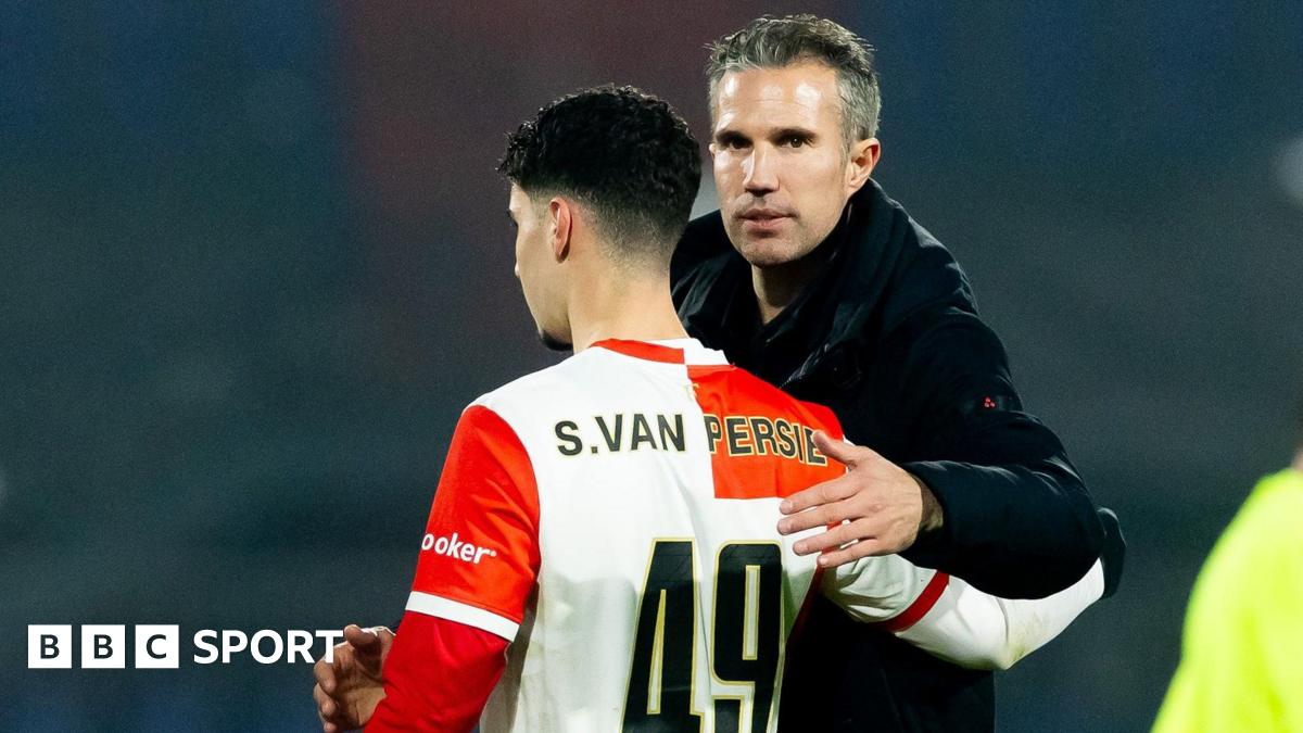 Shaqueel van Persie: Feyenoord forward handed debut by dad Robin van Persie
