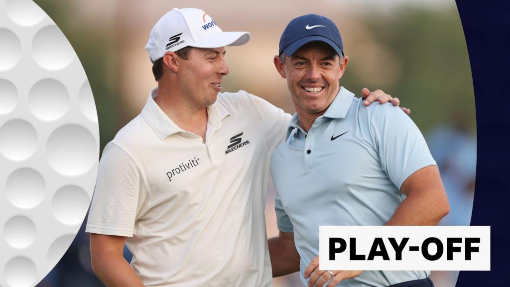 McIlroy finds the water as Fitzpatrick wins play-off in Dubai