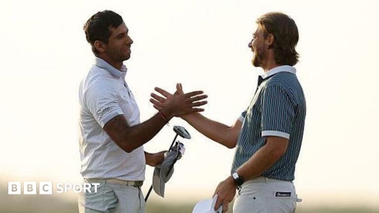 Abu Dhabi Championship: Aaron Rai beats Tommy Fleetwood in play-off