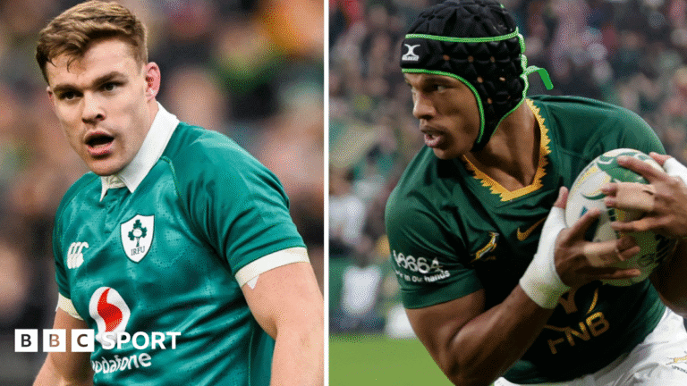 Ireland v South Africa: Irish make four changes as Springboks recall big guns