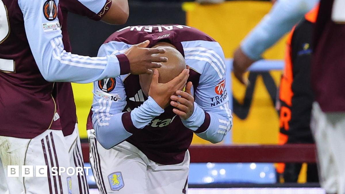 Donyell Malen hit by cup as Aston Villa game halted because of crowd trouble