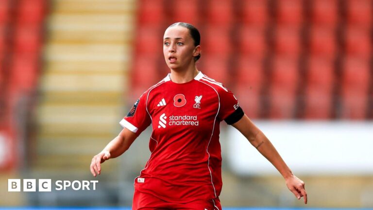 Mia Enderby: Liverpool forward taken to hospital with suspected neck injury