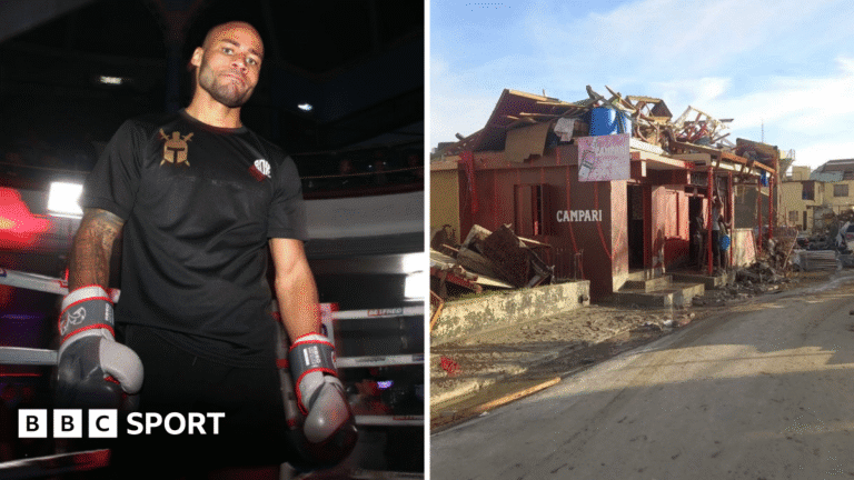 Troy Williamson: How Hurricane Melissa ruined British boxer’s family home and bar