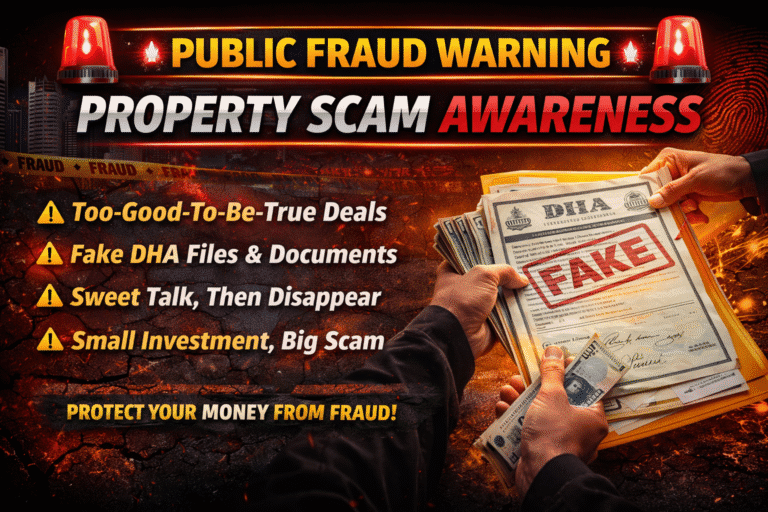 Public Fraud Warning: How Property Scammers Trap Innocent People in Pakistan