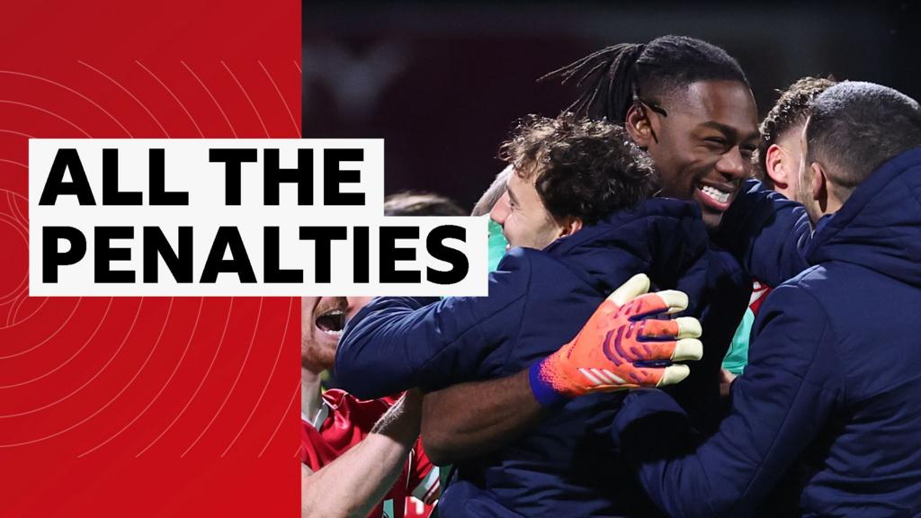 Watch every penalty from Wrexham's FA Cup win over Forest
