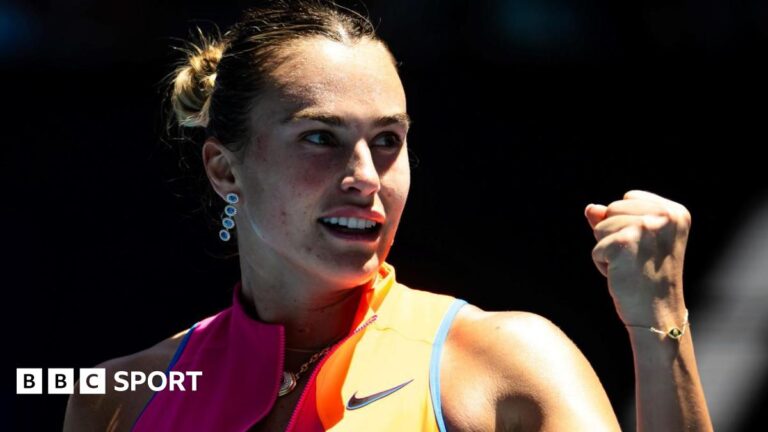 Australian Open 2026: Aryna Sabalenka says it is ‘trophy or nothing’ after beating Iva Jovic to reach semi-finals