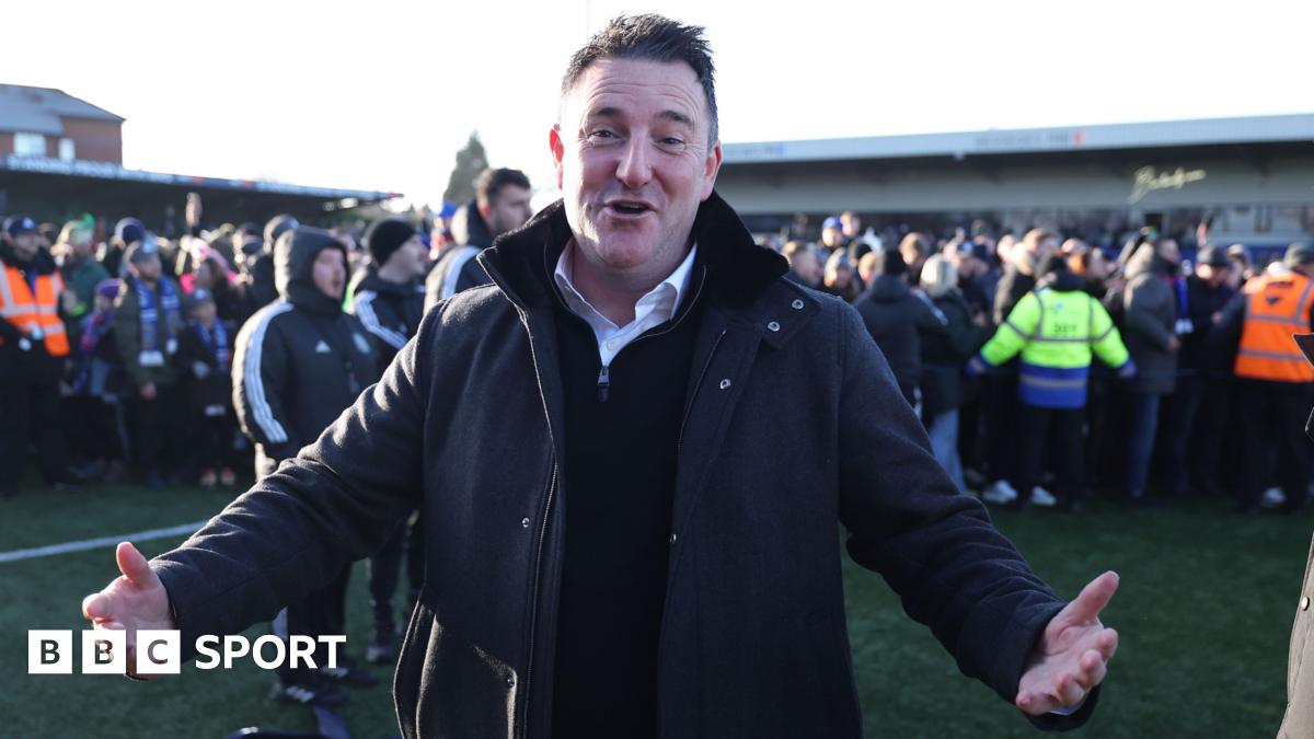 FA Cup: Macclesfield chairman Rob Smethurst joined pitch invasion after Crystal Palace upset