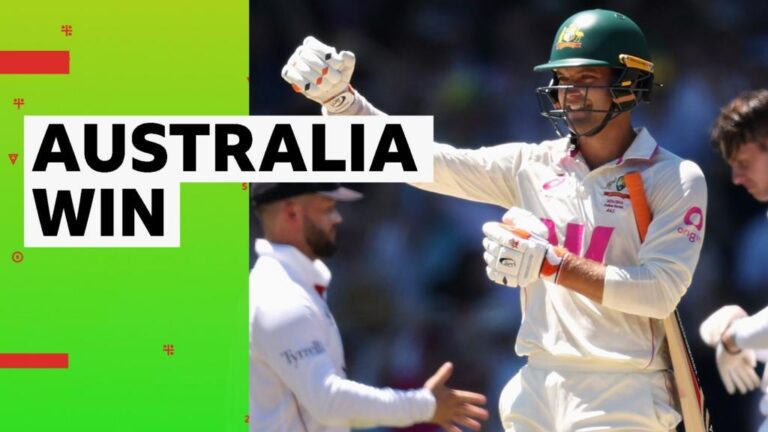 The Ashes 2025/26 fifth Test – day five: Alex Carey hits four to seal five-wicket win for Australia against England