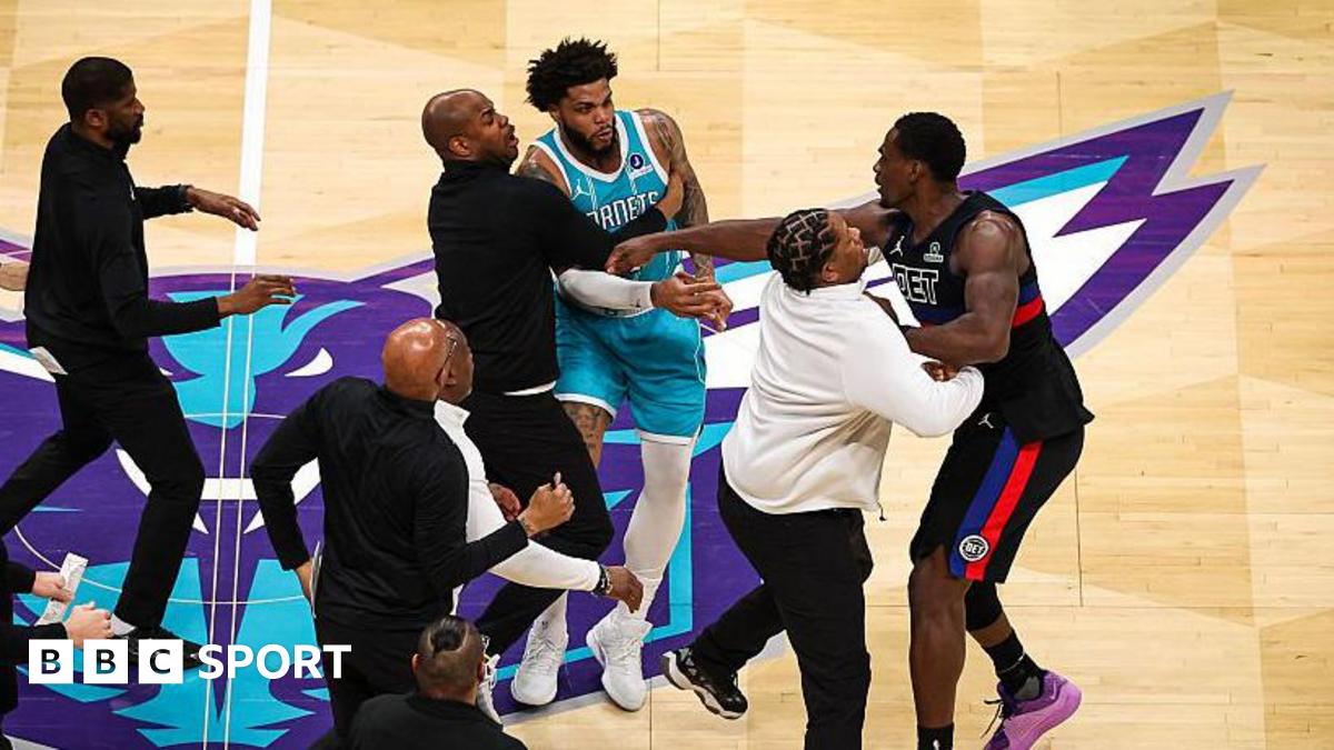 Detroit Pistons v Charlotte Hornets sees four players ejected after brawl