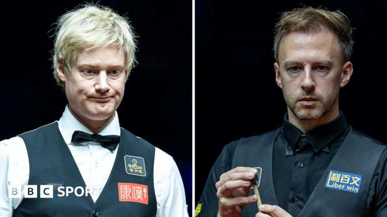 World Grand Prix: Neil Robertson and Judd Trump out as Ronnie O’Sullivan progresses