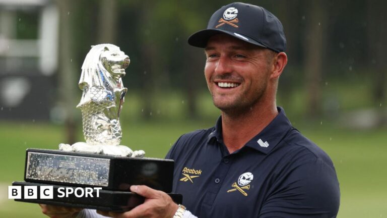 LIV Golf: Bryson DeChambeau wins in Singapore after ‘brutal’ play-off
