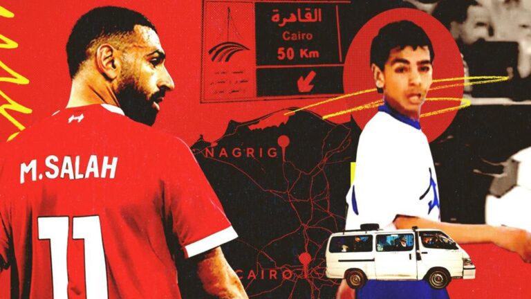 Salah's five-hour bus journey to football training aged 12