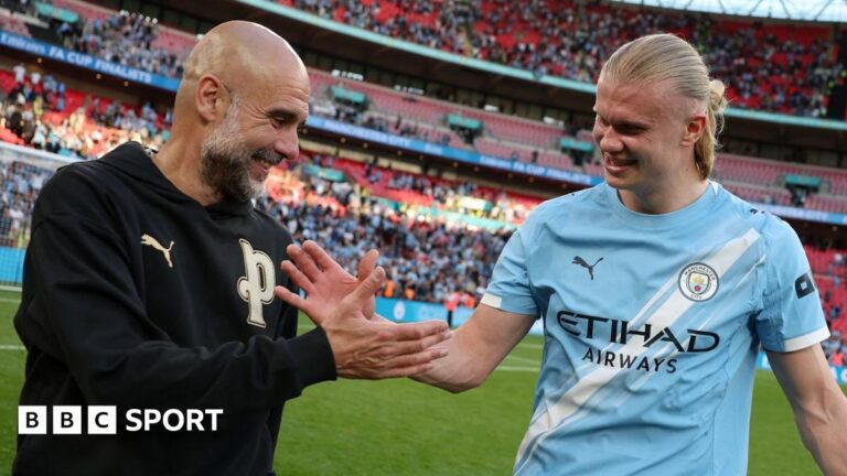 Man City 2-1 Southampton: Pep Guardiola’s side go from trophyless to possible treble