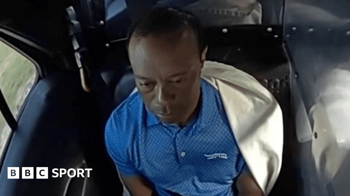 Tiger Woods: Police release body camera footage of golfer straight after Florida crash