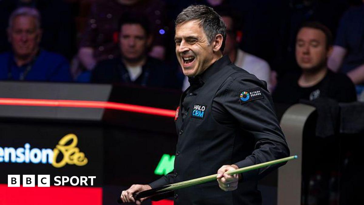Ronnie O’Sullivan in control against China’s He Guoqiang in first round of World Snooker Championship
