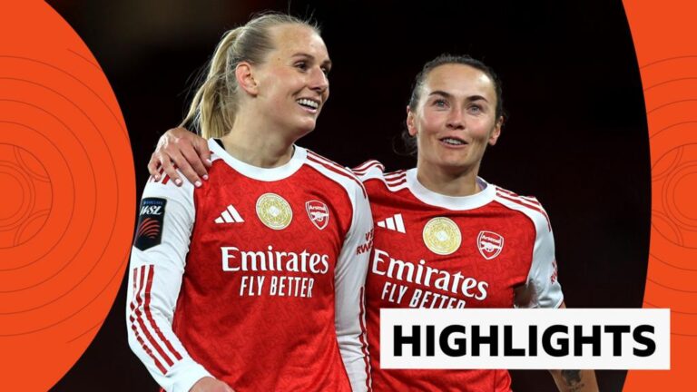 WSL highlights: Arsenal 1-0 Everton