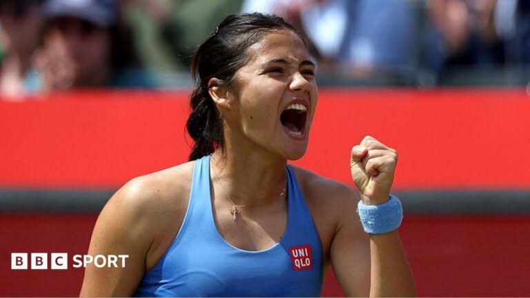 Queen’s Club tennis: Emma Raducanu overcomes injury scare to reach semi-finals