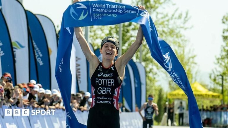 World Triathlon Championship Series: Alex Yee and Beth Potter in action in London