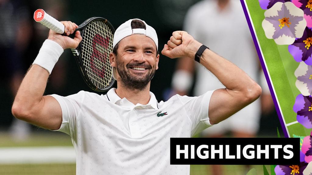Wimbledon 2026 highlights: Grigor Dimitrov v Matteo Berretini