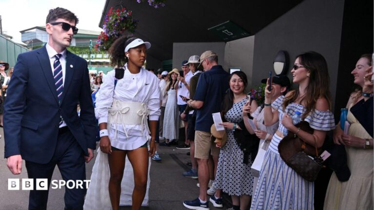 Wimbledon 2026 results: Naomi Osaka stops spectators and photographers in latest outfit