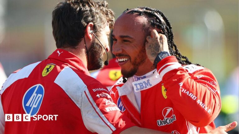 British Grand Prix: Lewis Hamilton beats Kimi Antonelli to pole for Silverstone sprint race