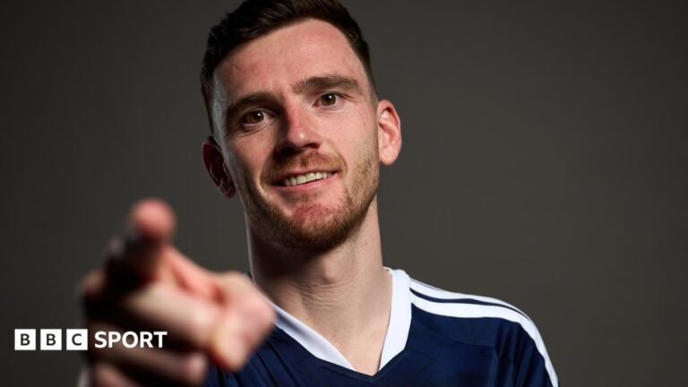 Andy Robertson: Scotland captain wins 100th cap